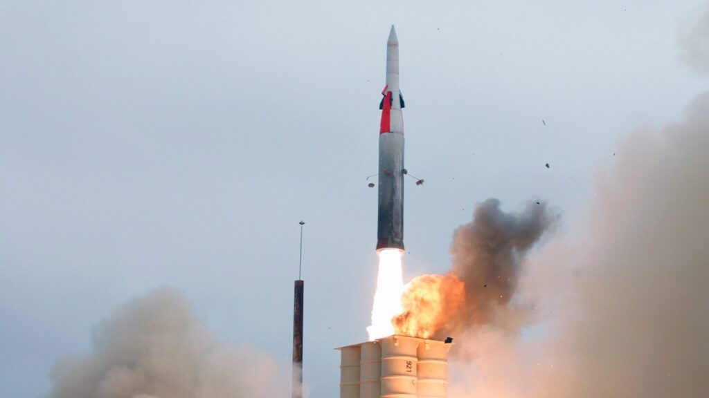 Launch of an Arrow anti-ballistic missile interceptor