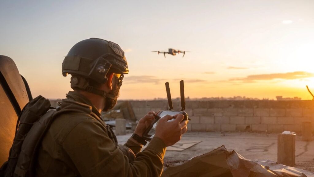 An Israeli unmanned aerial system in flight